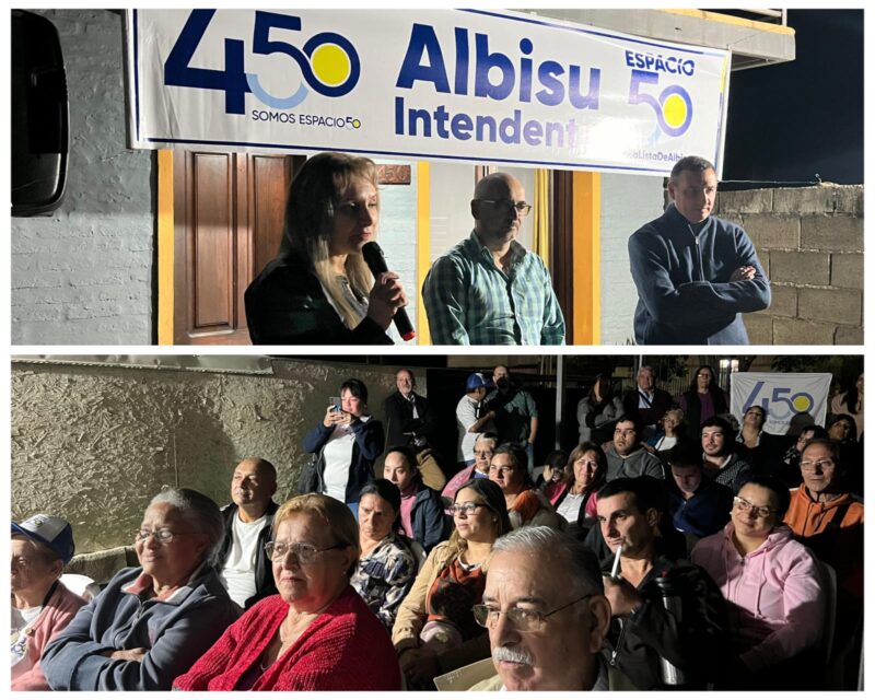 Con la presencia de Carlos Albisu,la Lista 450 del Espacio 50 se  reunió con vecinos de Barrio Independencia